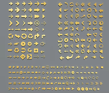 Arrow symbol Arrow icon Arrow 3d model