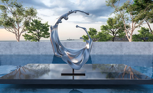 Modern Sculpture Art Installation Art Sculpture 3d model