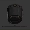 Black Industrial Mechanical Device With Square Base And Circular Mesh Cover