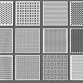 Different Types Of Ceiling Panels Featuring Various Patterns For Interior Design