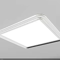Modern Ceiling Light Fixtures With Square Round And Cloud Shapes For Interior Lighting 3d model