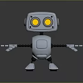 Robot Assistant Small Robot Butler Robot Butler Figure Game Figure 3d model
