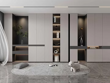 Modern Bookcase Decorative Cabinet (ID:ggafg74477)