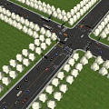 Modern Road Viaduct Municipal Road Road Viaduct Expressway Ring Viaduct Ring Expressway Overpass 3d model