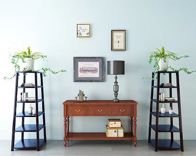 American Entrance Cabinet Decoration 3d model