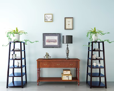 American Entrance Cabinet Decoration 3d model American Entrance Cabinet Decoration 3d model