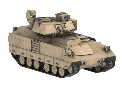 M2 armored vehicle infantry fighting vehicle Bradley armored vehicle tank 3d model