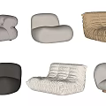 Modern Lazy Sofa 3d model