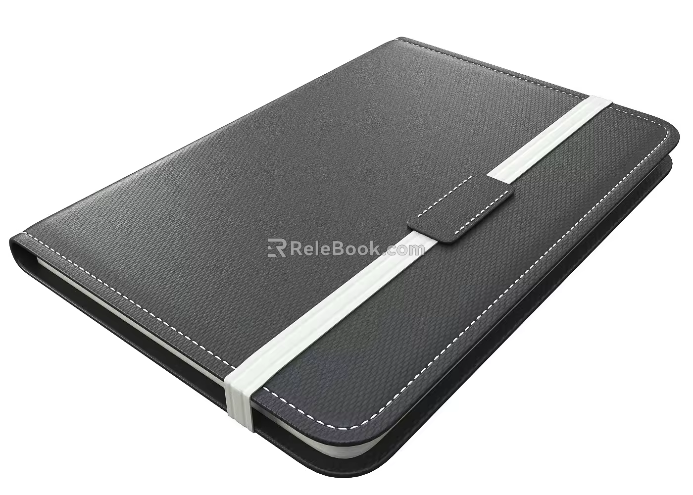 Notebook Record Book Writing Book Journal Leather Notebook Black Notebook Record Book Writing Book Journal Leather Pen 3d model