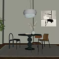 Tables and chairs 3d model