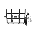 Decorative Ornament Set With Modern Geometric Metal Pipes Circles And Squares