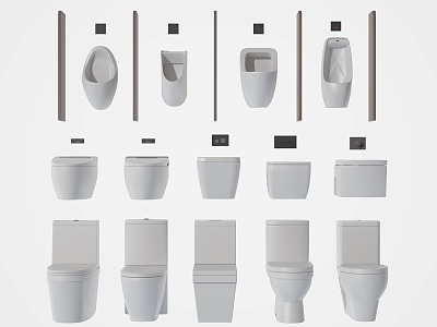 Modern Toilet Urinal Slot Urinal Smart Toilet model