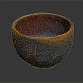 Colorful Handcrafted Ceramic Bowl With Geometric Pattern Multicolor Gradient And Round Shape
