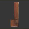 Modern Black Wooden TV Stand With Curved Shelves And Storage Cabinet Design