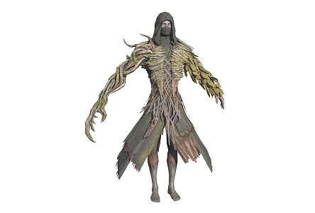 Mutant creature vegetative game character 3d model