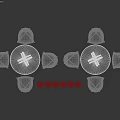 Modern Dining Table Set With Marble Tabletop And Upholstered Chairs Gold Legs