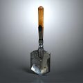 Durable Garden Shovel with Metal Blade and Wooden Handle for Outdoor Use