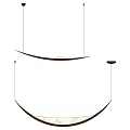 Modern Curved Hanging Chandelier Design For Interior Ceiling Decoration