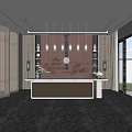 New Chinese Front Desk 3d model