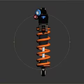 Modern shock absorber buffer spring tool 3d model