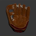 High Quality Brown Leather Baseball Glove With Stitched Details And Comfortable Design