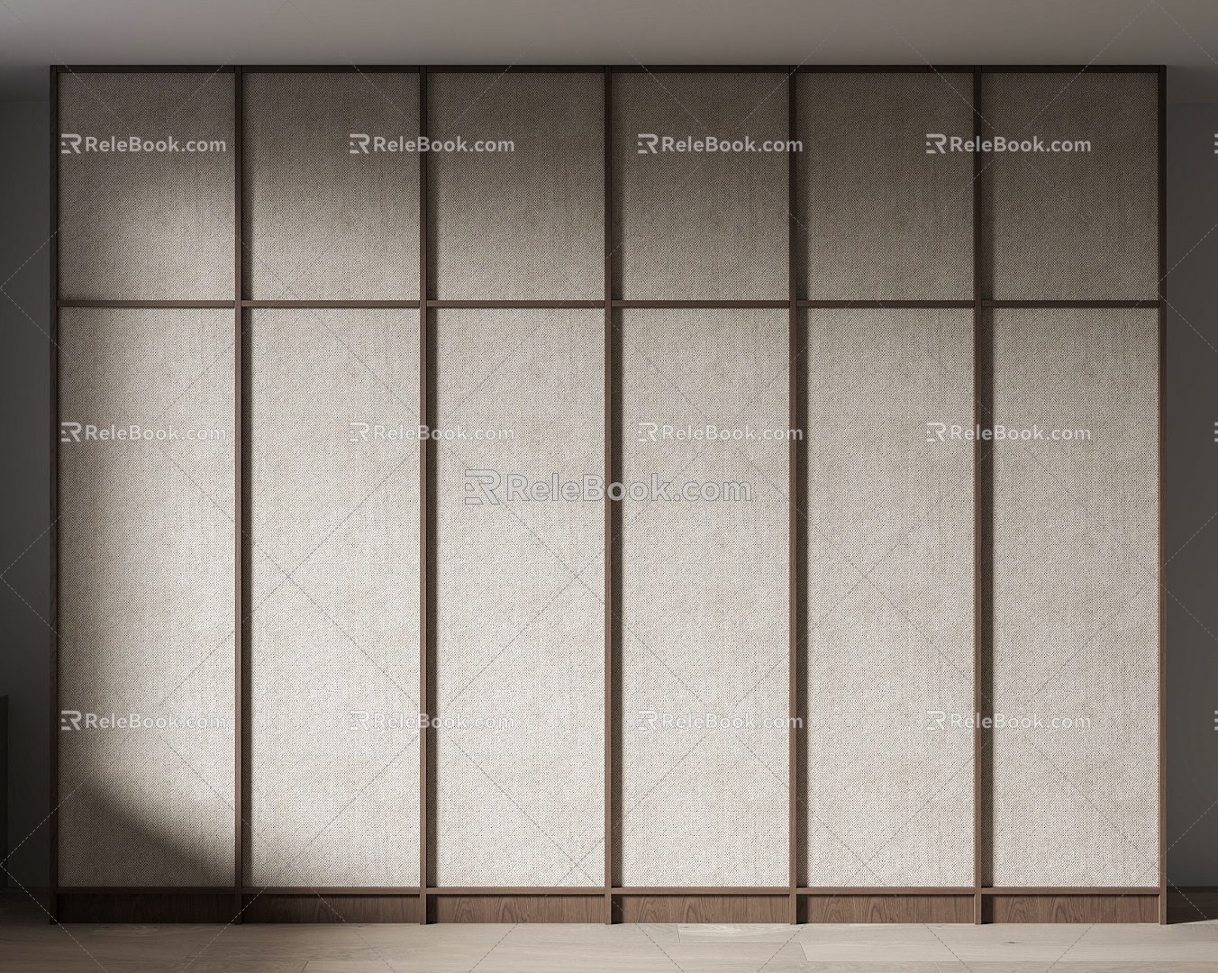 Bone grid wardrobe 3d model