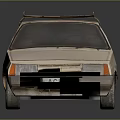 Vintage Beige Wagon With Roof Rack Stylish Wheels And Retro Design Elements