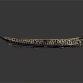 Feather Shaped Wooden Boat With Colorful Thin Slices Glossy Surface Smooth Gray Background And Reflection