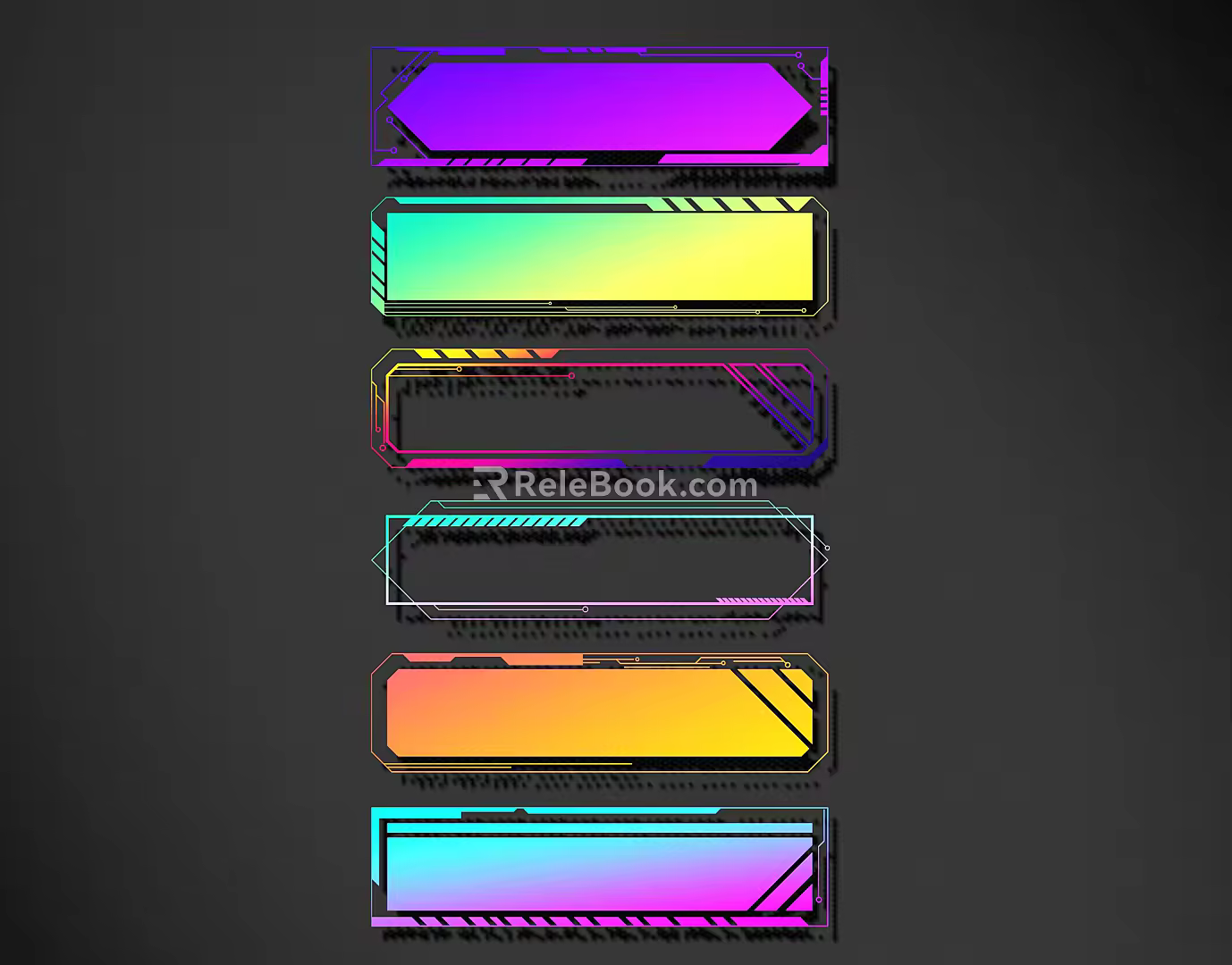 Modern science and technology lines science and technology lines modeling culture wall 3d model