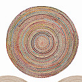 Modern Round Carpet Carpet 3d model