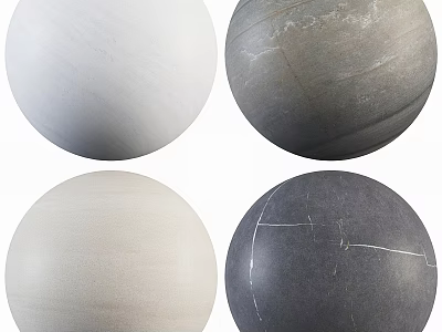 Spherical Building Components With Diverse Textures And Color Options For Design Projects 3d model