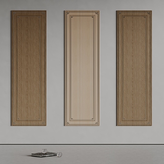 Sits wall panel solid wood wall panel 3d model