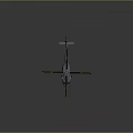 Detailed Silver Helicopter 3D Render With Rotors And Cockpit On Dark Background