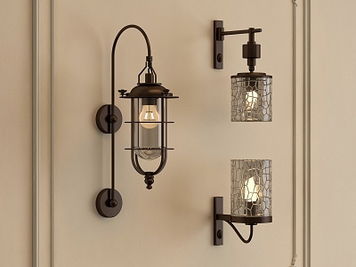 French Italian Wall Lamp model