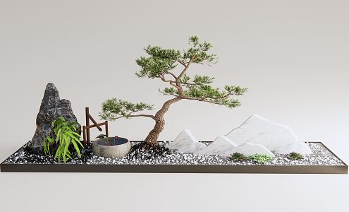 New Chinese Landscape Sick Pohanna Pine 3d model