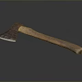 Tomahawk Axe Wooden Axe Handle Axe Mountain Axe Chopping Wood Axe Chopping Wood Axe Magic Axe 3d model