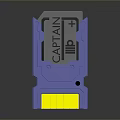 Blue Electronic Device Component With Yellow Part And CANTANI Label 3d model