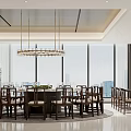 Modern New Chinese Dining Box Dining Box 3d model