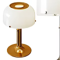 Elegant Modern Table Lamp With White Lampshade And Gold Metallic Base For Home Interior Decor