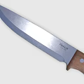 Weapon Knife Featuring Wooden Handle And Sharp Metal Blade By DYNAZ