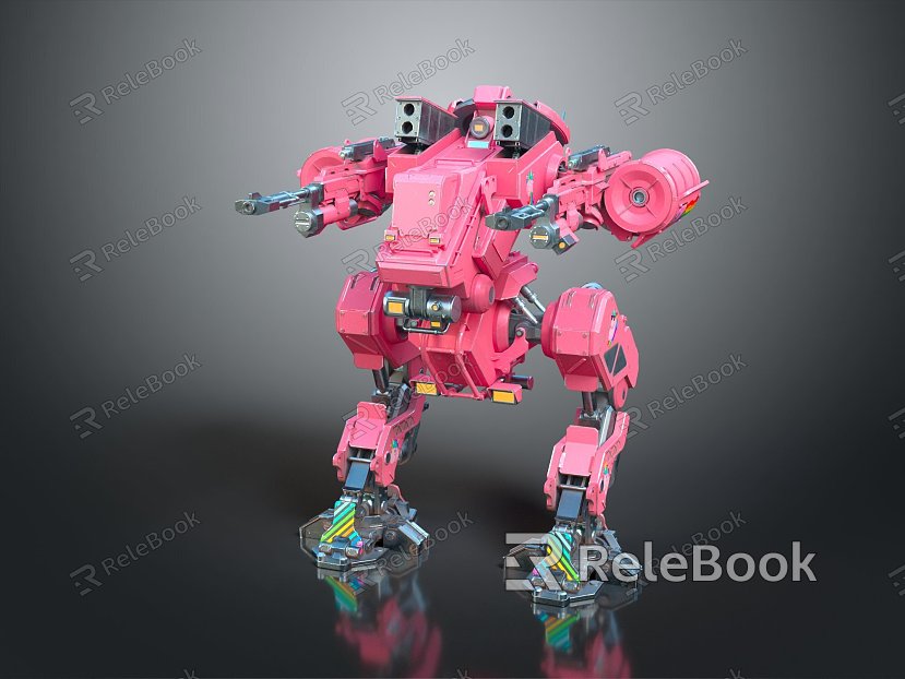 Modern Robot Mech Warrior Machine Battlearm Mechanical Battlearm Machine Warrior model