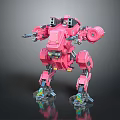 Modern Robot Mech Warrior Machine Battlearm Mechanical Battlearm Machine Warrior 3d model