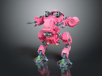 Modern Robot Mech Warrior Machine Battlearm Mechanical Battlearm Machine Warrior 3d model