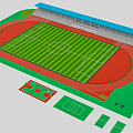 Modern Football Stadium Collection 3d model