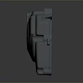 Honda Gray Mechanical Engine Cover With Metal Holes And Mounting Points Design