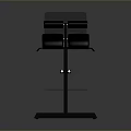 Fitness Weight Bench With Black Frame Padded Seat And Barbell Rack