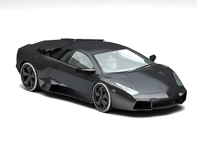 Black Modern Sports Car With Sleek Aerodynamic Design And Alloy Wheels 3d model