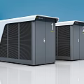 Modern Public Charging Facilities With Numbered Units And Sleek Exterior Design