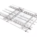 Industrial Building Mechanical Pipe System Layout With Metal Framework Structure