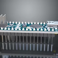 High Quality Electronic Circuit Board Featuring White Components Connector And Metal Pins